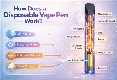 Ako funguje jednorazové vape pero?